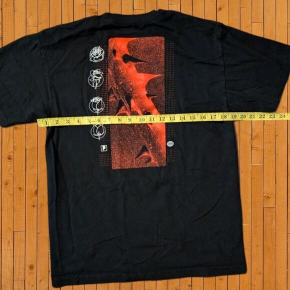 Retro Y2K Grunge Primitive Skater Shirt Thorns And Logo Men's Med - Picture 4 of 6